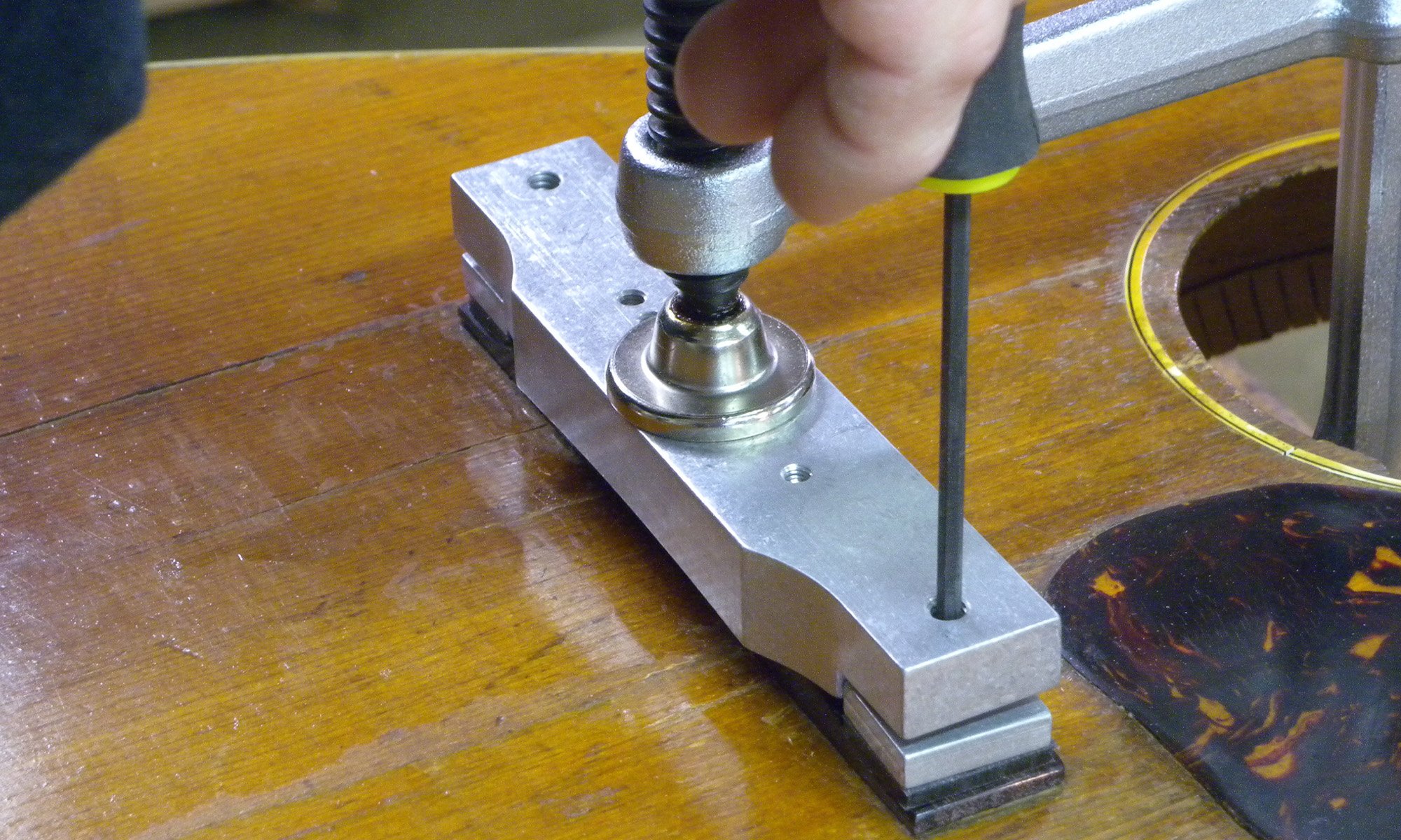 Metal Guitar Bridge Tool Luthiers Steel Clamp Wooden Bonding Stainless