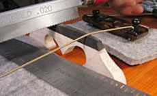 Cutting string notches