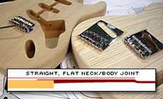Straight flat neck body joint
