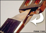 Old-style Martin neck joint
