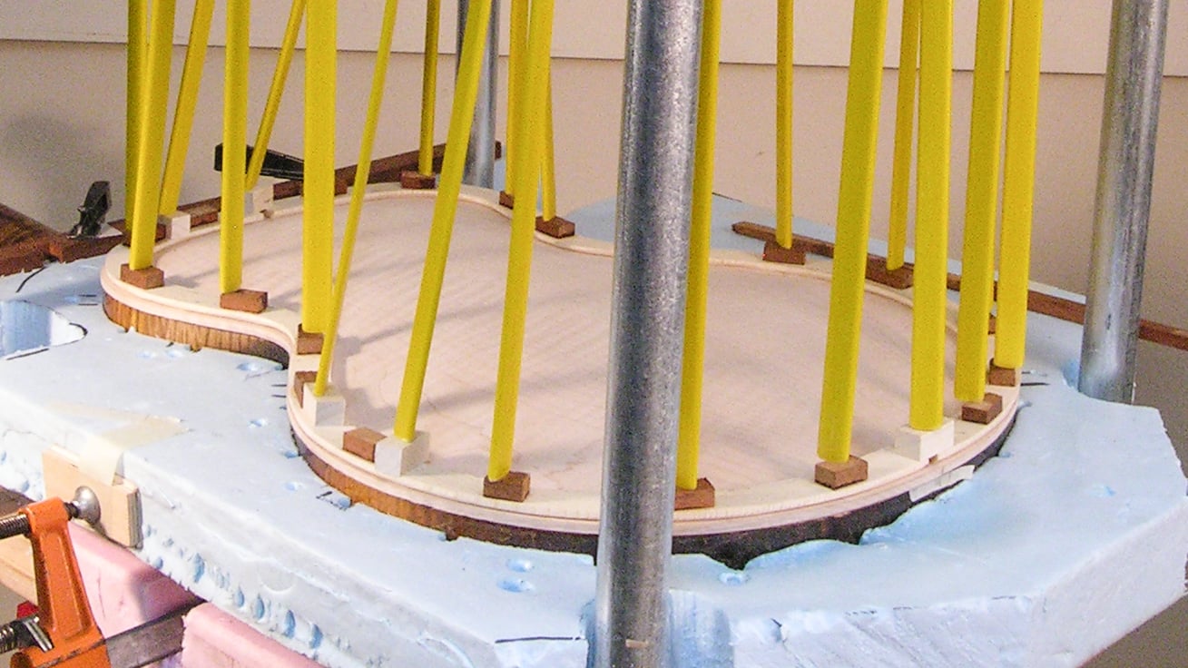 Keep that body in shape! Go-bar/neck jig gluing rig.