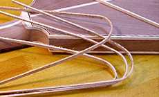 Bend binding strips