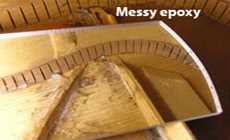 Messy Epoxy inside guitar braces