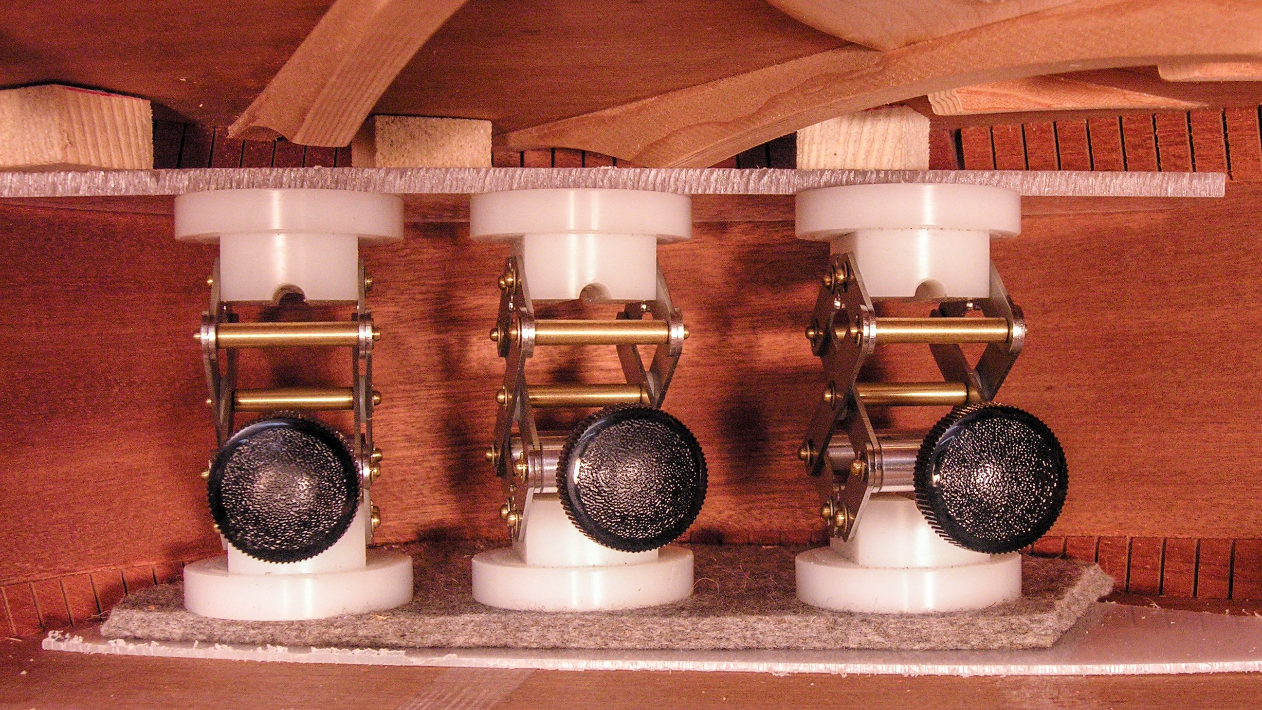Workin' in the soundhole with the scissor jack and a mirror Workin' in the soundhole with the scissor jack and a mirror