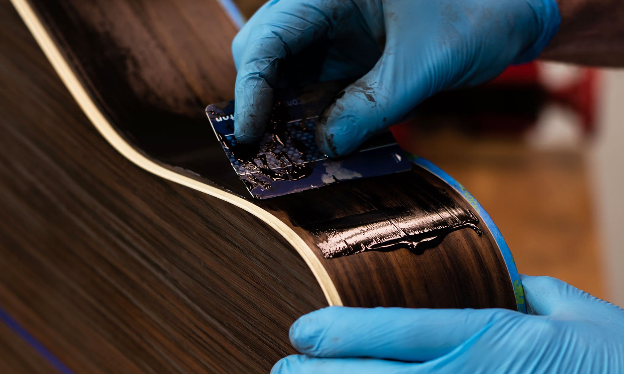 Using ColorTone Powdered Grain Filler Using ColorTone Powdered Grain Filler
