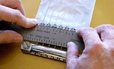 Setting string spacing