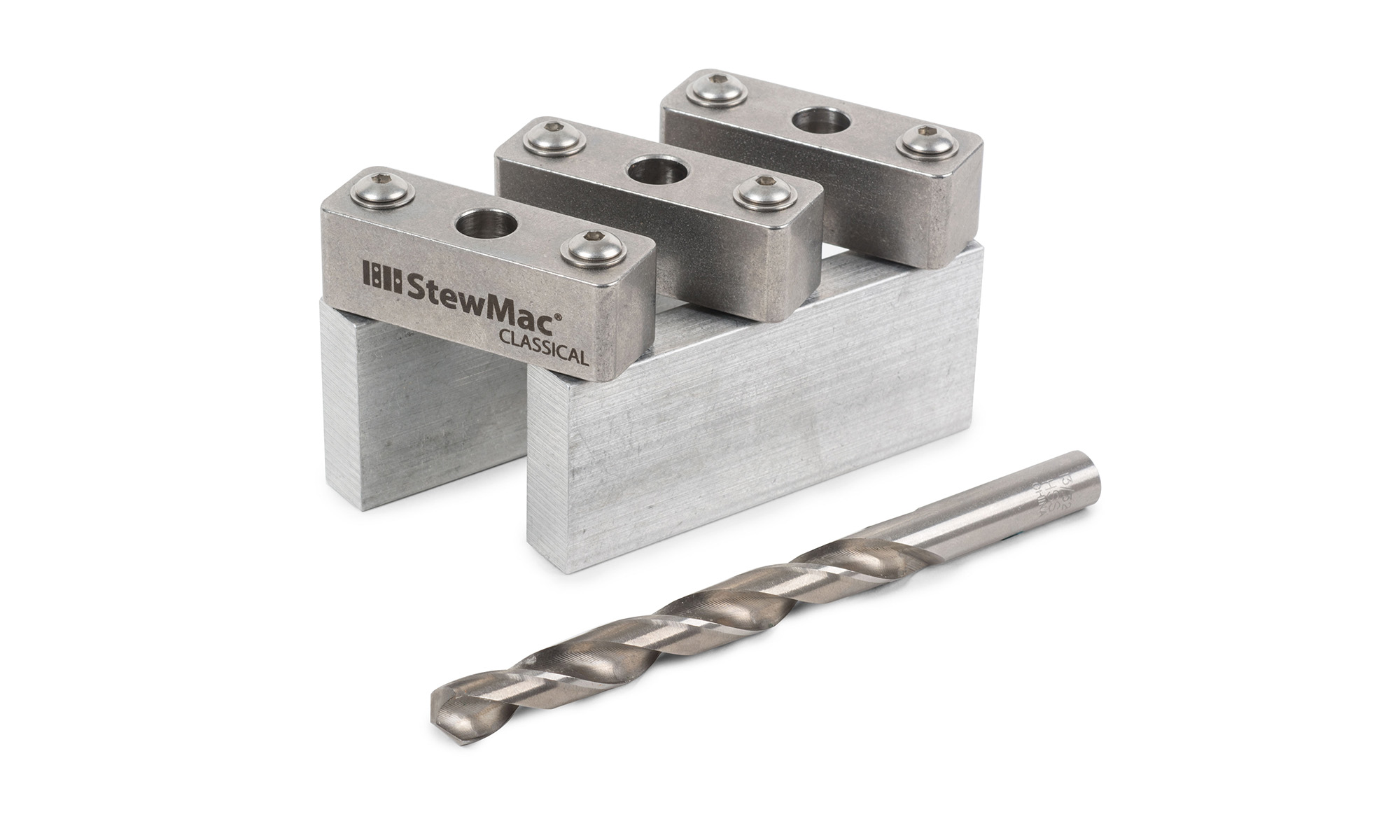 Guitar Tuner Drill Jig for Slotted Headstocks StewMac