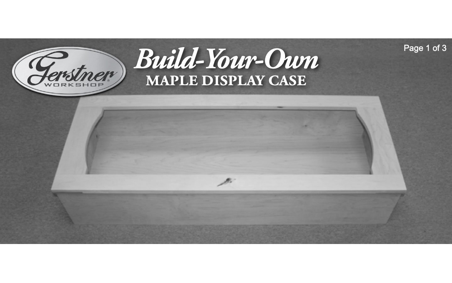 Gerstner Guitar Display Case Kit Instructions