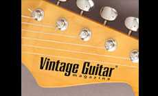 Vintage guitar magazine decal
