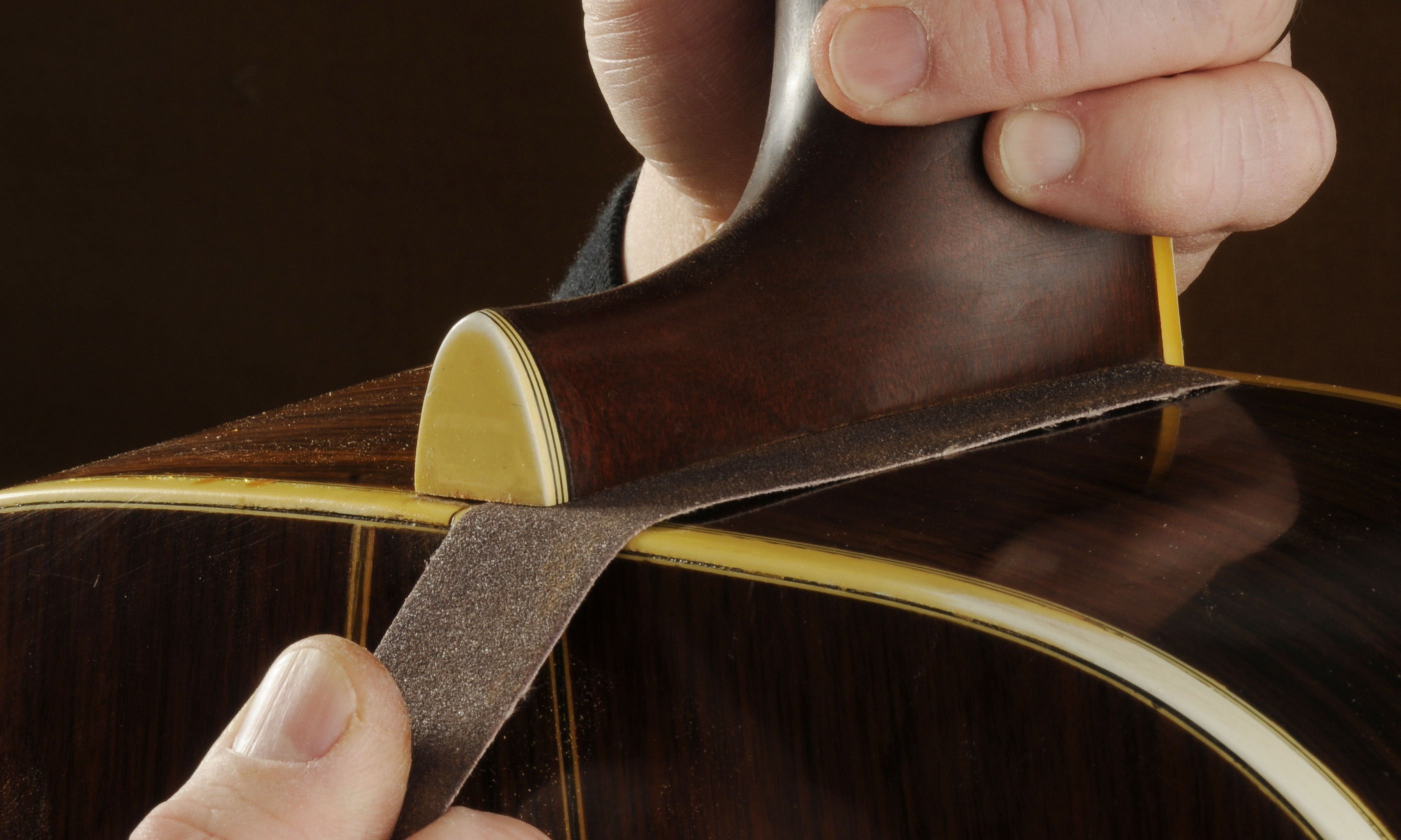 Using Neck Set Sandpaper Using Neck Set Sandpaper
