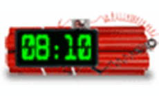 Bomb clock: 8 minutes 10 seconds