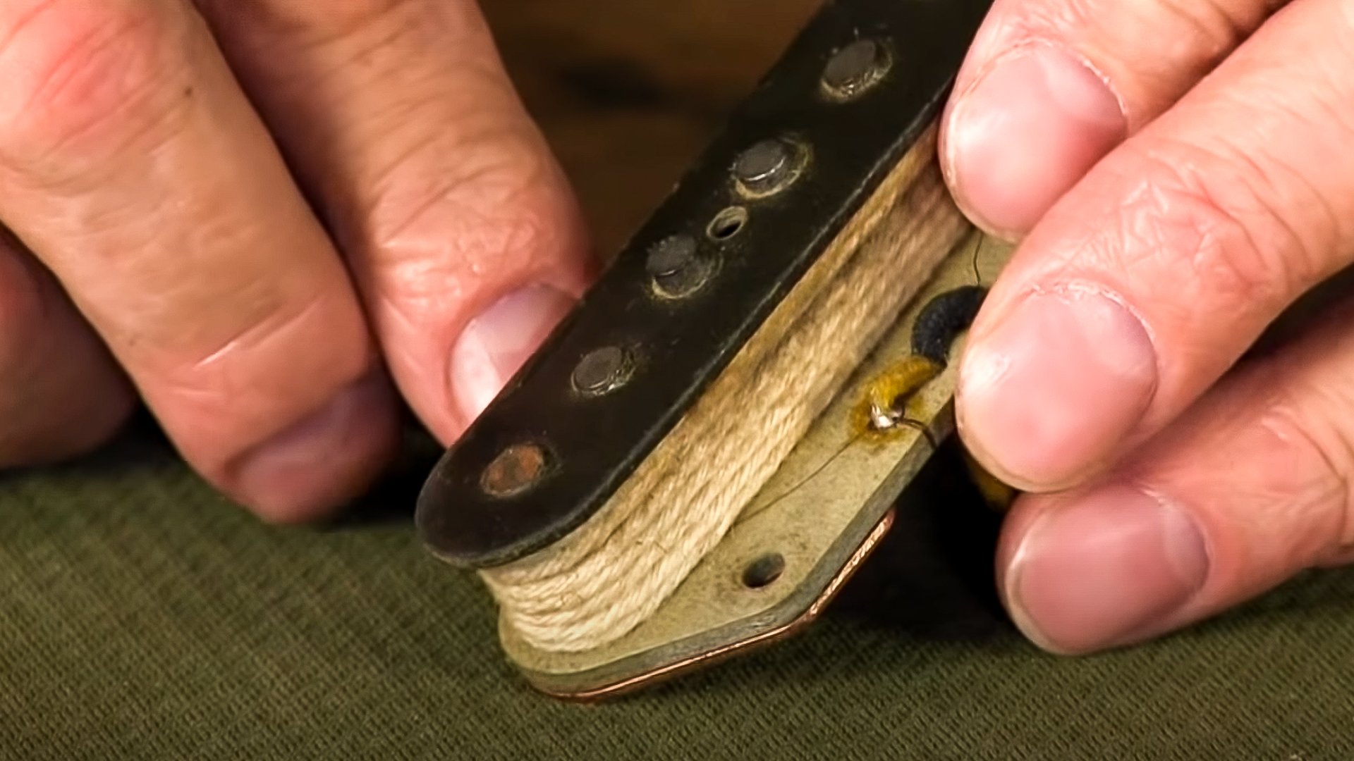 1966 Telecaster pickup torn down and rewound 1966 Telecaster pickup torn down and rewound