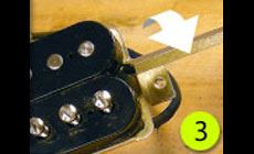 Photo: removing the humbucker's magnet
