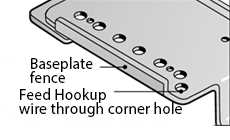 Feed hookup wire