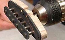 Homemade pickup winder mounting plate