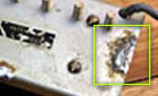 Broken humbucking pickup