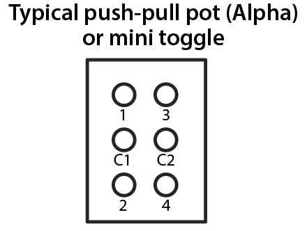 Typical push-pull-pot Alpha or mini toggle