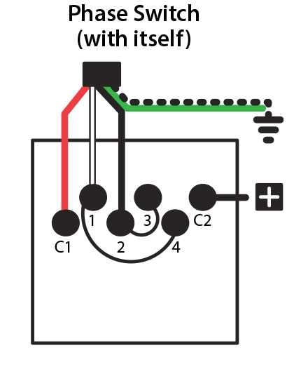 Phase switch with itself