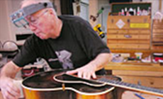 Gibson L-5 on Dan's bench