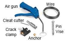 All crack repair tool items
