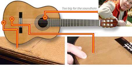 Photo: classical guitar troubles