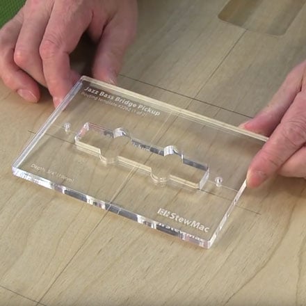 Pickup Routing Template for Jazz Bass Pickup Routing Template for Jazz Bass