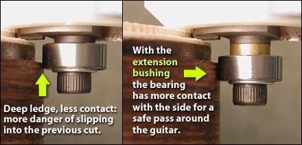 Using the Binding Router Bit and Bearings Using the Binding Router Bit and Bearings