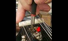 Prying the washer out