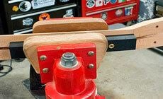 Place the adjustable guide in the truss rod channel