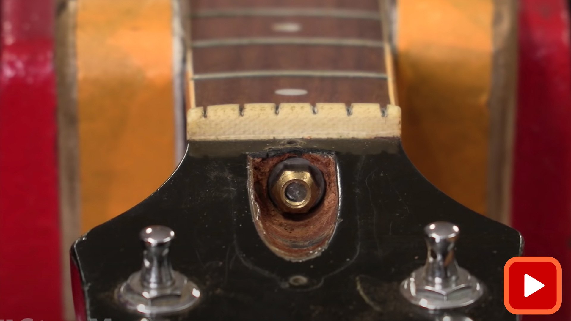 New nut on fixed truss rod