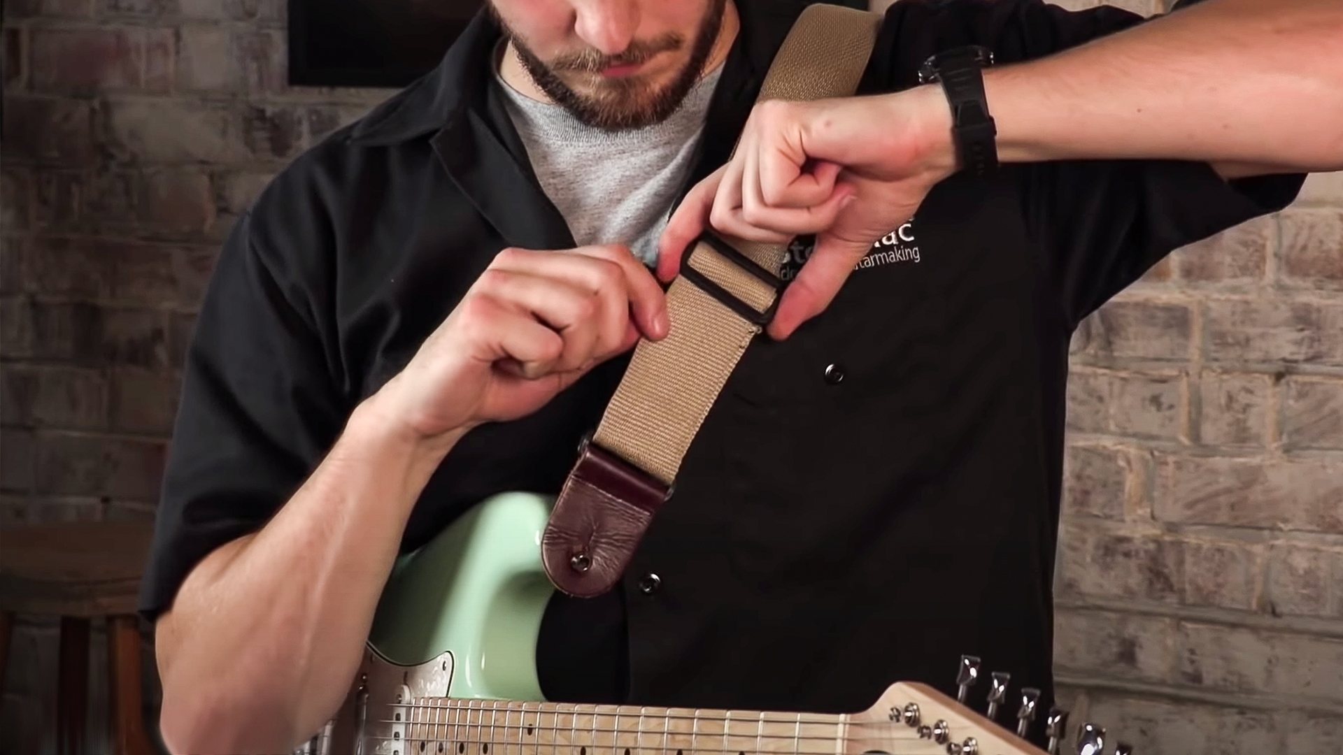 How to Put on a Guitar Strap - StewMac