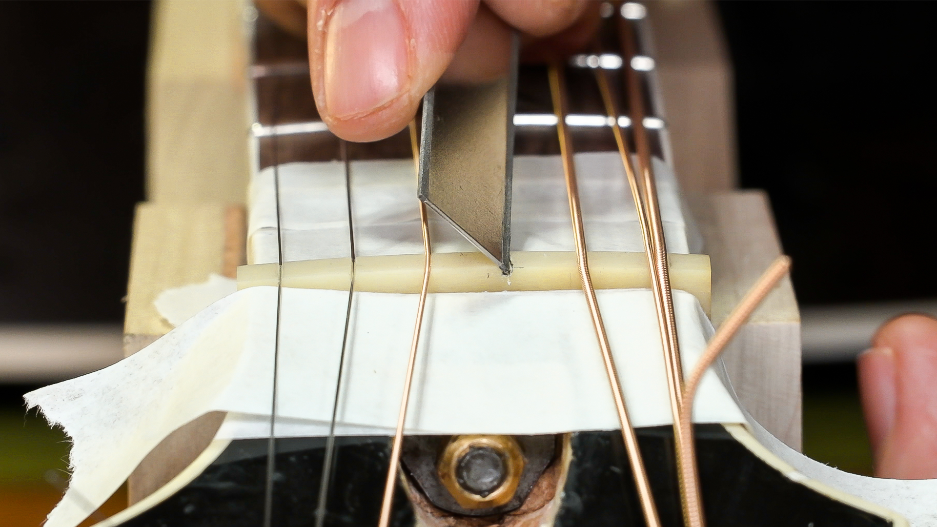 Making a Guitar Nut: 3 Tips for Proper Slotting