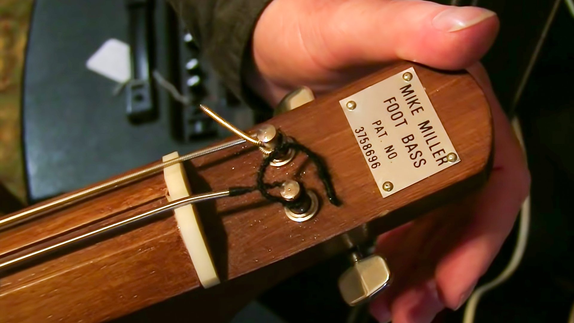 A bass you play with your foot?