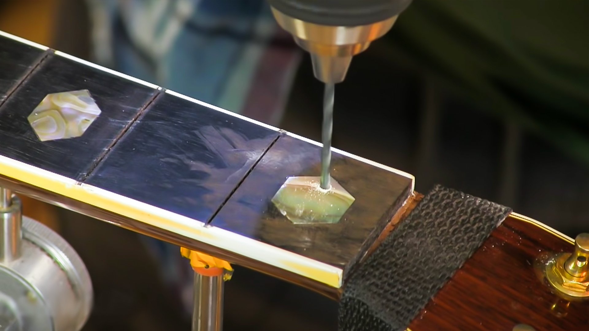 Break it to fix it? Replacing a D-45 pearl inlay