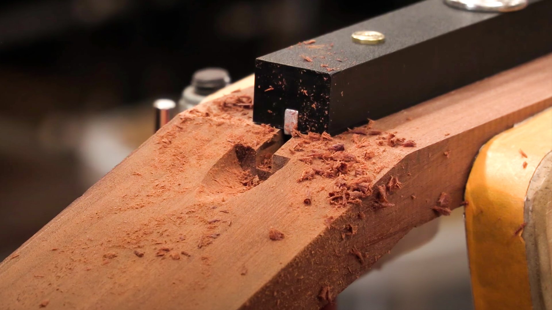 How can a table saw cut a curved truss rod channel? How can a table saw cut a curved truss rod channel?
