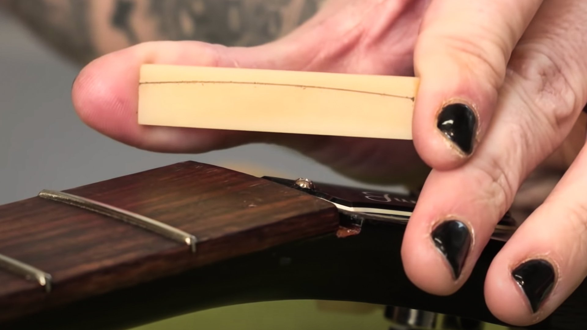 How to Make a Guitar Nut from a Blank