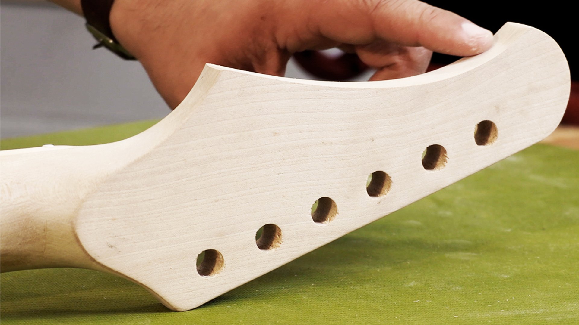 How to shape a custom guitar peghead How to shape a custom guitar peghead
